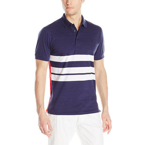 French Connection Men's Black Bayard Short Sleeve Polo 